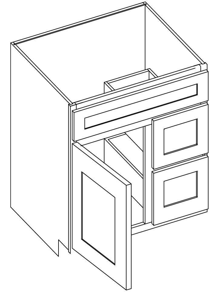 Vanity Combo Unit Shaker Supply INC